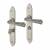 Pewter Gothic Bathroom Door Handles - Long Plate - 247 x 44mm
