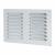 Hooded Louvre Vent - 242 x 165mm - 6650mm² Free Air Flow - Satin Aluminium