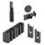 Cubicle Pack 'A' - 17-21mm Panels - Black Fine Textured