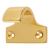 Heavy Cast Pattern Sash Window Finger Lift - 50 x 36mm - Polished Brass