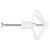 Plastic Toggle - 10 x 35mm - Grey - Pack of 5