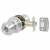 Satin Chrome Bala Hotel Entrance Mortice Door Knobset - 65mm Rose Diameter