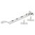 Victorian Casement Window Stay - 8"/200mm Length - Soft Satin Chrome