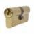 1 Star 6 Pin Kitemarked 80mm Euro Double Cylinder - 40 + 40mm - Polished Brass - Keyed to Differ
