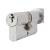 5 Pin 60mm Euro Thumbturn Cylinder - 30mm Turn + 30mm - Satin Chrome - Master Keyed