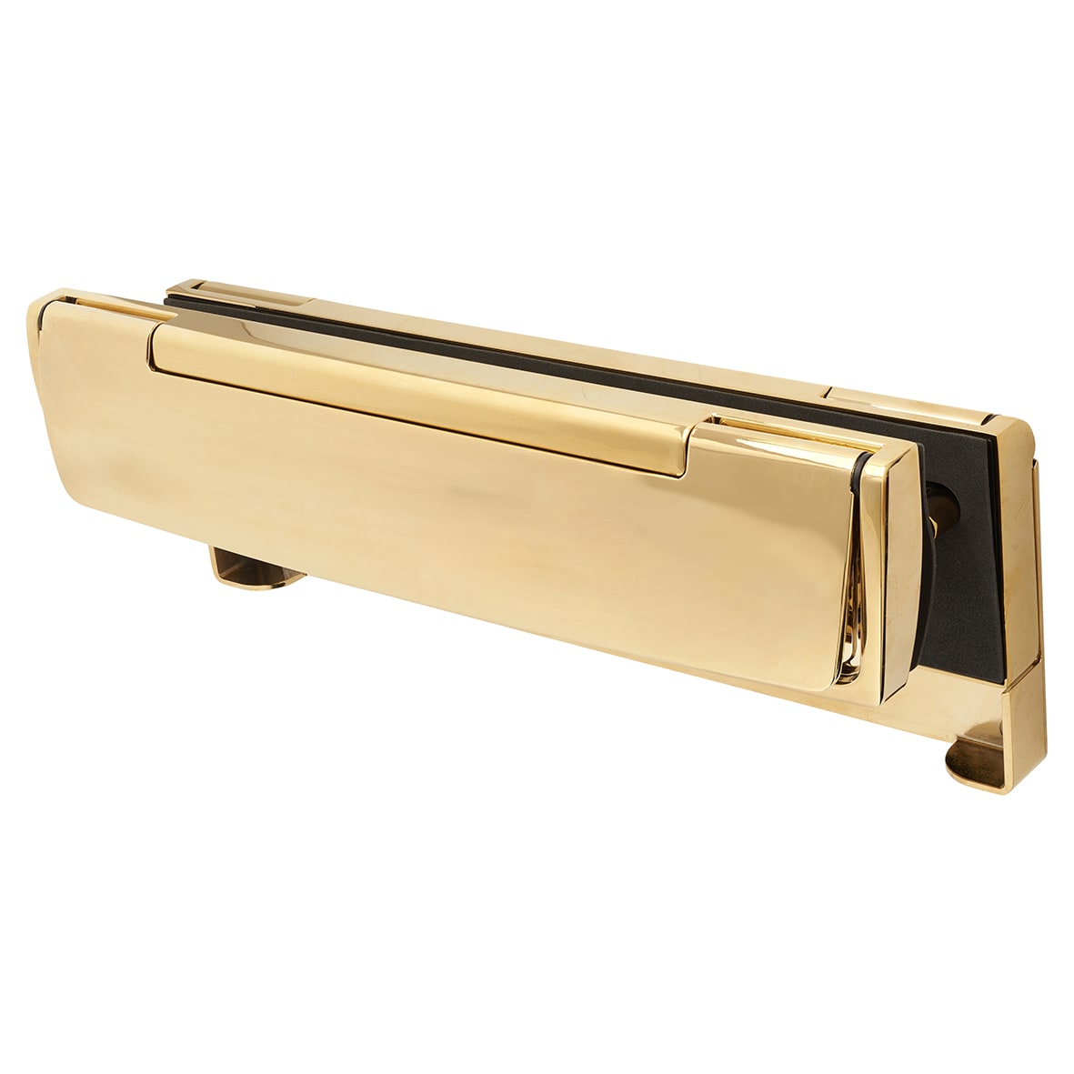 AR708HS Security Letter Plate - 310 x 21mm - Polished Brass