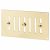 Hit & Miss Vent - 165 x 89mm - Polished Brass