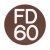 Fire Door Sign - Self Adhesive - 25mm Diameter - Rigid Plastic - Brown