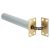 Concealed Chain Door Closer - Square Plate - Polished Brass