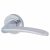 Polished Chrome Door Handles on Round Rose - Eloise Range