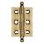 Solid Drawn Finial Butt Cabinet Hinge - 50 x 35 x 2.2mm - Antique Brass - Pair