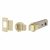 FastLatch Push-Fit Bolt Through Tubular Latch - 73mm Case - 57mm Backset - Round - Pol Brass