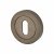 Escutcheon - 50mm Diameter - Keyhole - Black Nickel