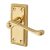 Polished Brass Budget Rope Edge Scroll Latch Door - Short Plate - Mia Range - 105 x 48mm