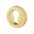 Escutcheon - 50mm Diameter - Euro - Polished Brass