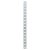 Flat Bookcase Strip - 1829 x 19mm - Satin Chrome Plated (On Solid Brass)