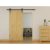 Barn Strap Soft Open/Close Sliding Door Gear - 2000mm Track - 40-60kg Max Door - Black