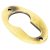Oval Escutcheon - 51 x 31mm - Euro - Aged Brass