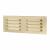 Hooded Louvre Vent - 242 x 89mm - 3973mm² Free Air Flow - Polished Brass