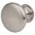 Domed Round Cabinet Knob - 30mm Diameter - Satin Chrome