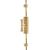 Fluted Knob Locking Espagnolette Bolt - 2400 x 38mm - Polished Brass