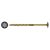 Timber Connector Torx Wafer Head Wood Screws - 6.0 x 80mm - Nano Bronze - Pack of 25