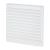 Louvre Vent - 166 x 160mm - 10360mm² Free Air Flow - White Plastic