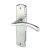 Marcus Polished/Satin Chrome Latch Door Handles - Centaur Range - 189 x 48mm