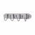Marcus Solid Brass Coat Rack - 223 x 64 x 40mm - 4 Hooks - Polished Chrome