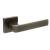 Status Montana Door Handle on Square Rose - Antique Brass
