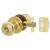 Polished Brass Bala Hotel Entrance Mortice Door Knobset - 65mm Rose Diameter