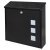 Aire Postbox - 370 x 364 x 114mm - Black