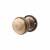 Antique Brass Ringed Mortice Door Knob - 65mm Rose Diameter