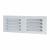 Hooded Louvre Vent - 242 x 89mm - 3344mm² Free Air Flow - Satin Aluminium