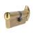 1 Star 6 Pin Kitemarked 80mm Euro Thumbturn Cylinder - 35mm Turn + 45mm - Polished Brass