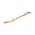 Reeded Casement Window Stay - 12"/300mm Length - Polished Brass