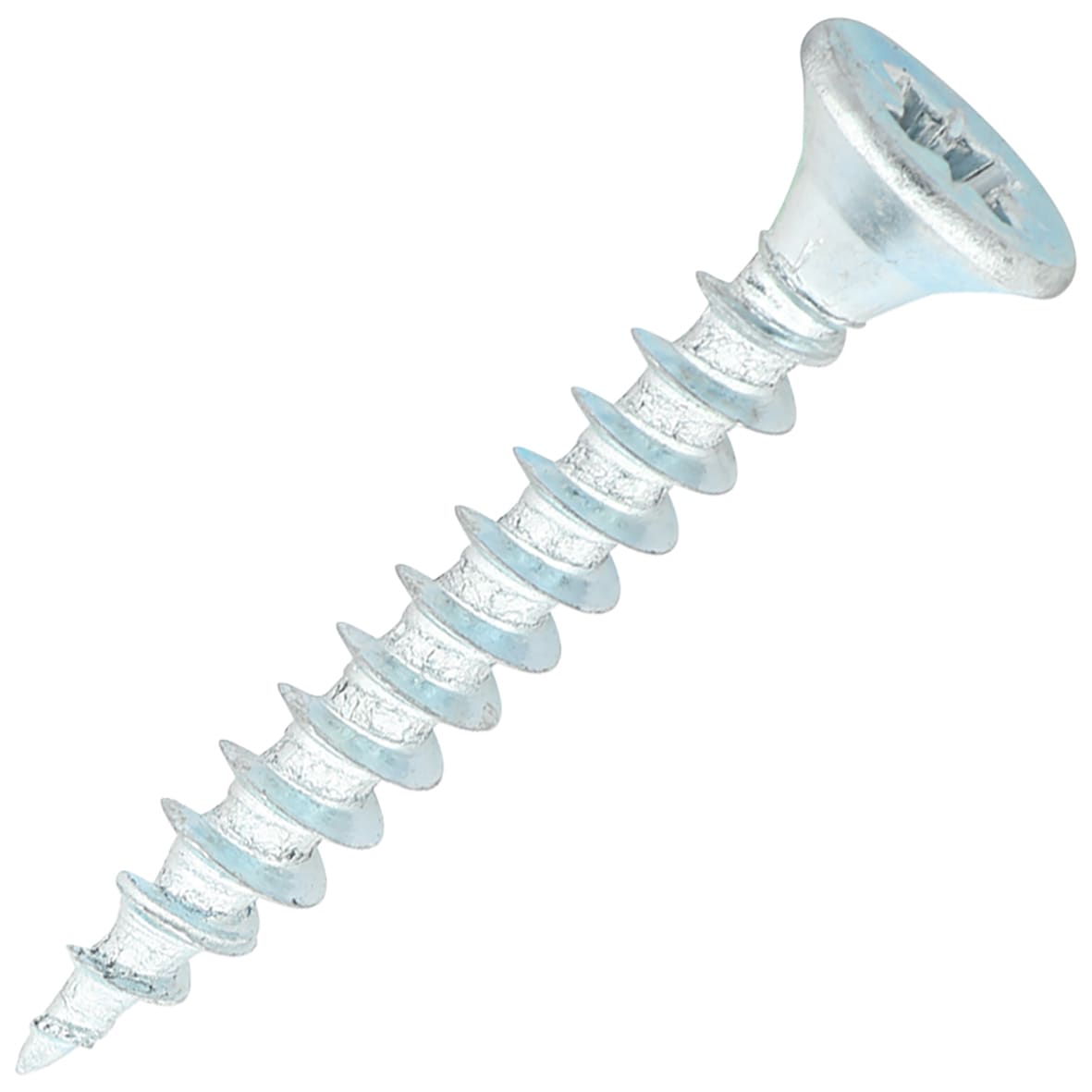 General Purpose Pozi Countersunk Chipboard Wood Screws - 4.0 x 30mm - Zinc Plated - Pk of 200