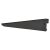 Twin Slot Shelf Bracket - 220mm Length - Black