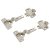 Slide On MODUL Cabinet Hinge Pack - 100° - Sprung - Half Overlay - Zinc Plated - Pair