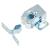 Double Roller Catch - 32 x 25 x 13mm - Nickel Plated - Pack of 10