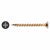 All Purpose Pozi Countersunk Wood Screws - 4.0 x 40mm - Yellow Zinc - Pack of 200