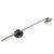Friction Stay - 210mm Length - Nickel Plated & Black