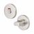 Bathroom Turn & Release with Indicator - 53mm Diameter - Satin Aluminium