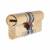 3 Star Anti-Snap Platinum 85mm Euro Double Cylinder - 45 + 40mm - Pol Brass - Keyed to Differ