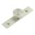 Murray Round Cabinet Knob on Plain Backplate - 40mm Diameter - Satin Nickel