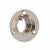 19mm Tube Hanging Rail End Socket with Locking Grub Screws - Brushed Nickel - Pack of 2