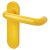 Golden Yellow Nylon Steel Core Safety Latch Door Handles - Paris Range - 165 x 46mm