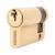 5 Pin 46mm Euro Single Cylinder - 35 + 11mm - Polished Brass - Keyed to Differ