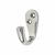 Solid Brass Single Coat Hook - 43 x 17mm - Polished Chrome