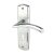 Marcus Satin/Polished Chrome Keyhole Lock Door Handles - Centaur Range - 189 x 48mm